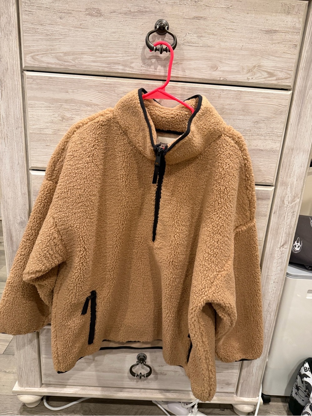 Abercrombie & Fitch Women’s Sherpa Pullover Jacket - XL
